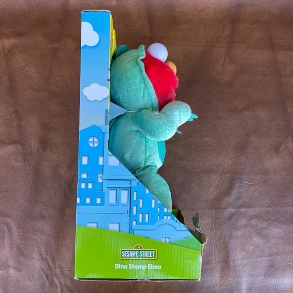 NWT Sesame Street Dino Stomp Elmo 13" Plush Sings and Dances, 18+ Months - Picture 4 of 6